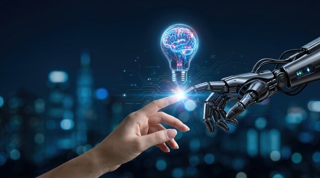Human-robot interaction conceptualizing ai innovation in urban environment at night