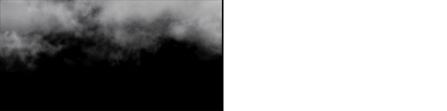 Abstract smoke cloud texture with wispy organic shapes and light grey tones on black background.