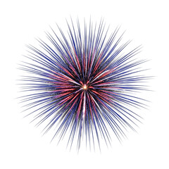 Naklejka premium Colorful abstract vector explosion with dots isolated on white background