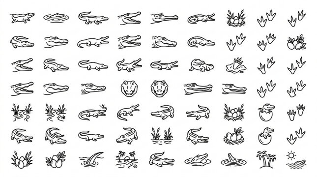 A collection of various animal footprints and paw prints are shown.