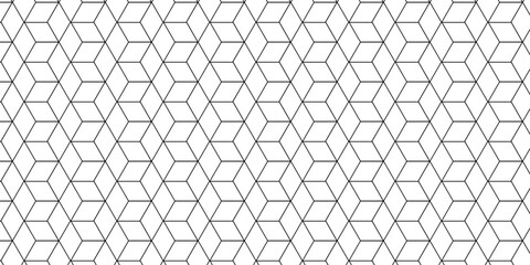 Obraz premium vector seamless pattern with square lines cube structure wallpaper textile background. geometric paper grid steel repeat element cubic pattern background.