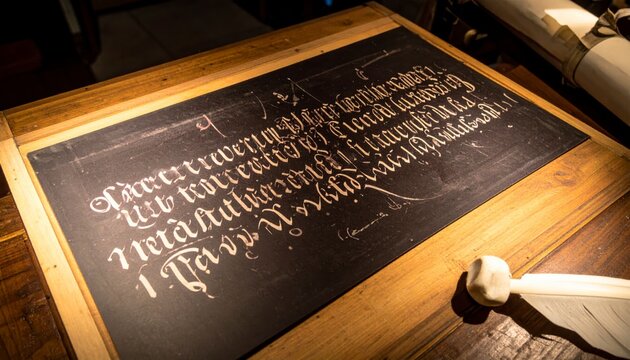 Detailed Roman cursive script scratched into a wax tablet with stylus marks visible