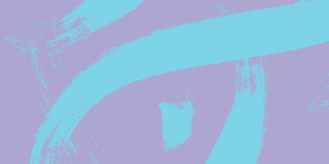 Obraz premium Abstract brush stroke wallpaper featuring cyan paint swirls on soft violet background for artistic graphic design project.