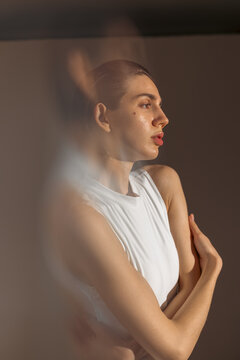 Abstract Blurred Motion Of Woman