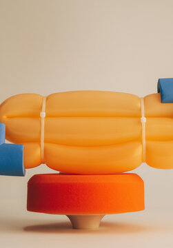 Abstract balloon sculpture