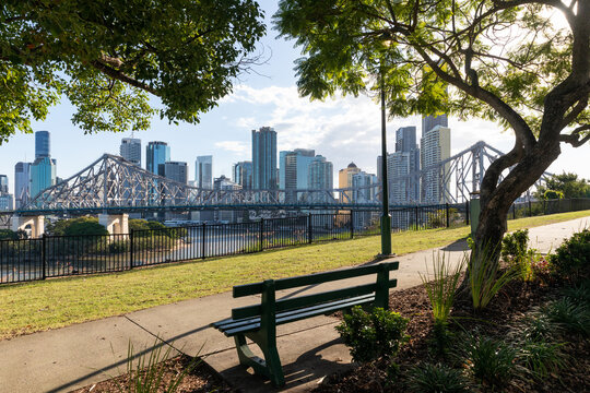 Story Bridge and the city of Brisbane.