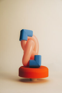 Abstract still life arrangement.