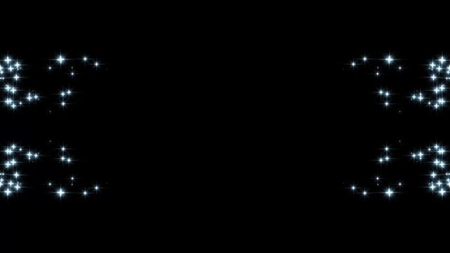 2d glitter stars animation, magic glitter sparkle, glowing light effect glitter loop star,glitter line animation on a black backgroundsparkles glitter, flat, vector, flat vector doodles.