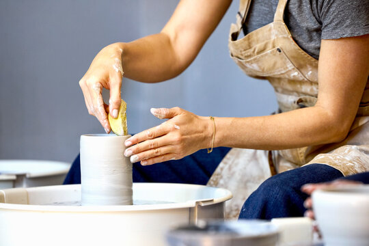 Pottery Making in a Studio 