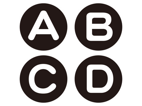 	ABCDの選択肢のイラスト素材2