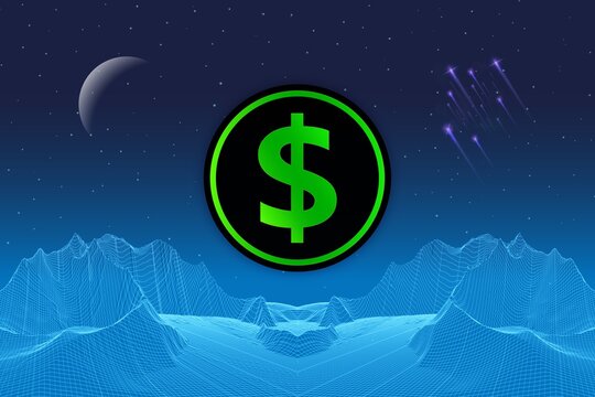 logos of currencies. the dollar  currency logo. 3d illustrations.