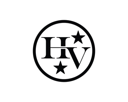 HV Logo Design. HV