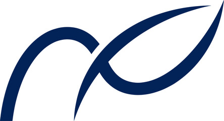 Abstract Monogram Logo Design Featuring Initial Letters N and P with Leaf Shape for Corporate Branding © PJ DeSign