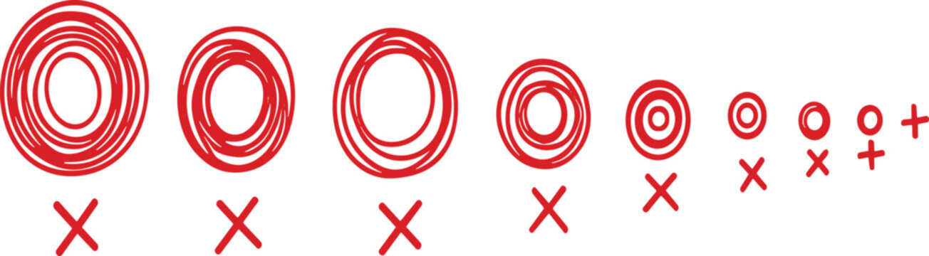 Hand Drawn Circle Marker Collection Featuring Scribble Highlights Check Marks and Annotation Elements for Vector Design Projects