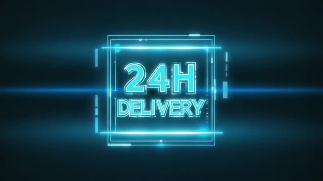 24h delivery hologram.