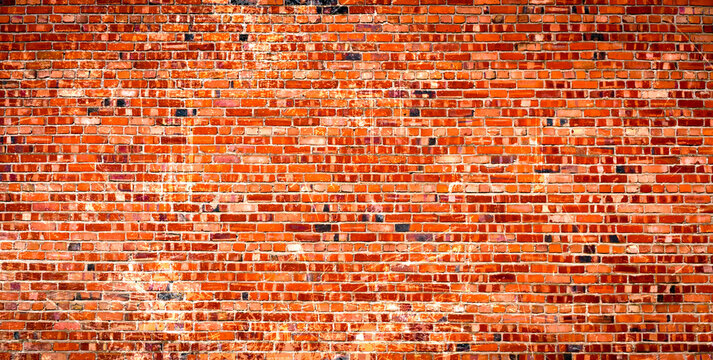 birck wall for texture background 
Red