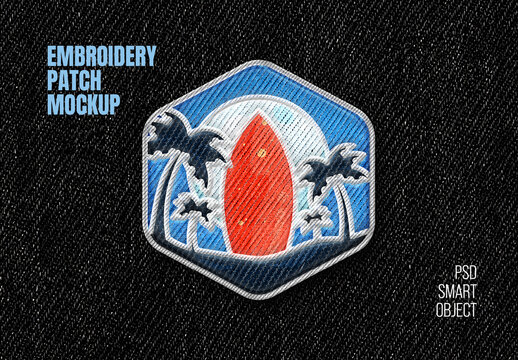 Embroidery Patch Mockup