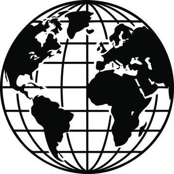 Earth Map Vector Graphic