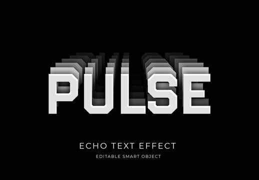 Echo Text Effect