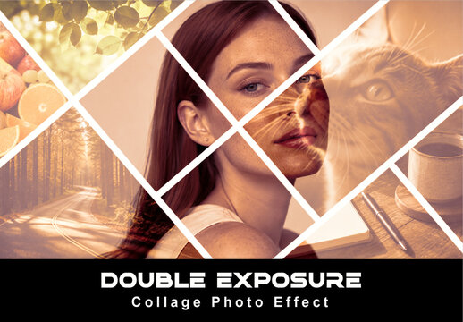 Double Exposure Collage Photo Effect