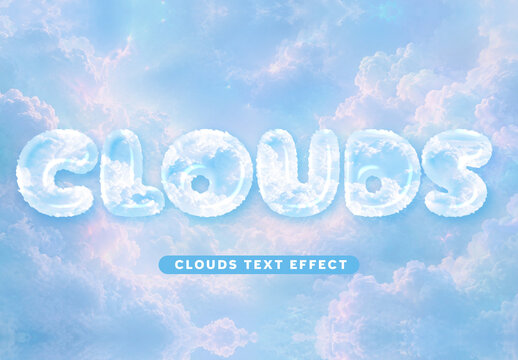 Clouds Text Effect