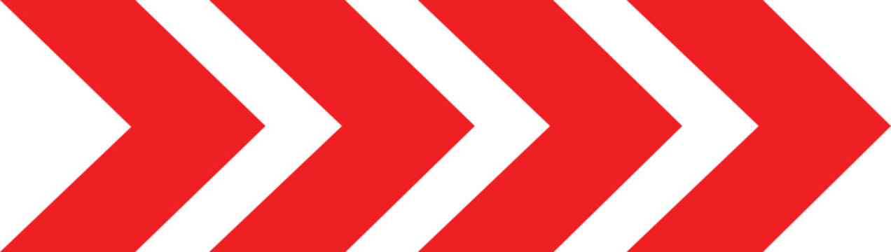 Red and white chevron pattern design element graphic symbol