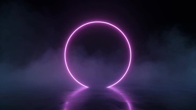Mysterious glowing ring in a dark, ethereal atmosphere