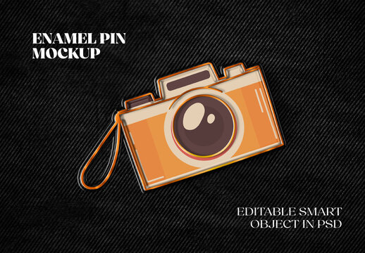 Enamel Pin Mockup