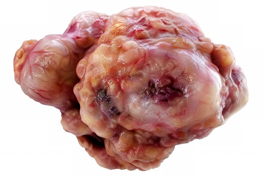 Detailed view of a sarcoma tumor tissue structure.