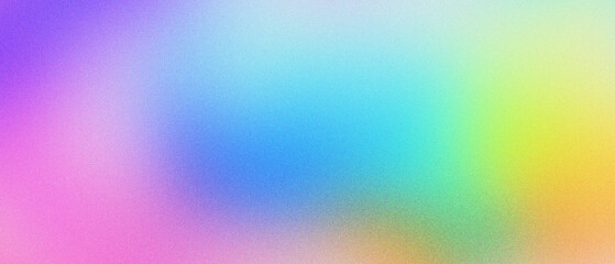 Vibrant holographic gradient background with soft pastel colors. Abstract iridescent texture with blurred neon hues. Colorful ethereal mesh backdrop for modern digital art and web design