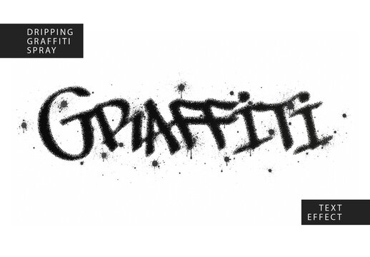Dripping Graffiti Spray Text Effect