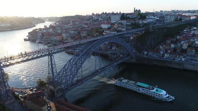 Aerial View City of Porto, Portugal