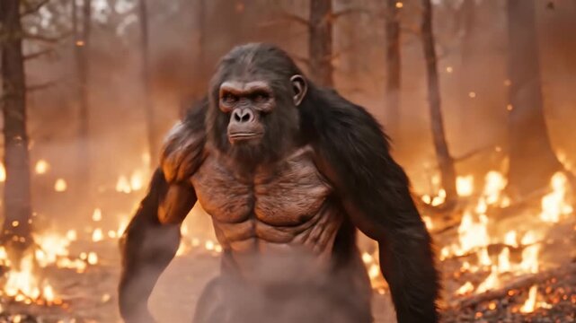 Evolution primate transition: ape evolution, early human origin, primitive hominid shift, species adaptation, biological progression, ancestral lineage, natural mutation, gradual development