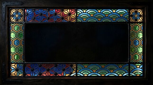 Japanese Wagara Stained Glass Fusion Frame
