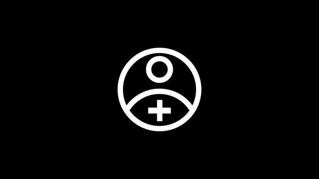 user profile icon forming step by step circle plus sign avatar picture