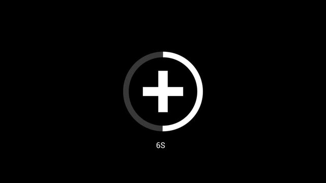 plus sign animation progressing over time icon graphic symbol addition