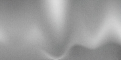 Black dark gray silver white wave abstract background for design. Light wave, wavy line. Ombre gradient. Noise rough grungy grain brushed metal metallic effect. Matte shimmer. © Buhari