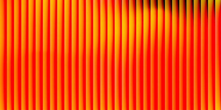 Abstract vertical lines background with dynamic wave gradient stripes banner. Abstract background with vertical stripes and a vibrant gradient of purple, red, and yellow colors. Blue Yellow fractal gl