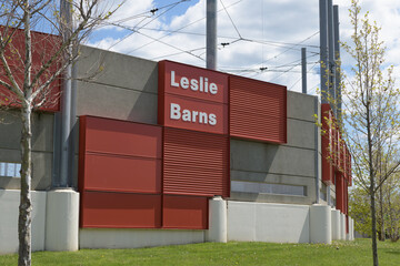 Fototapeta premium Toronto Transit Commission Leslie Barns a transit depot located at 1165 Lake Shore Blvd E
