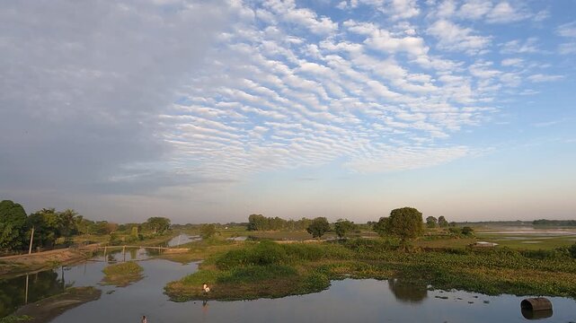 A beautiful time-lapse shot was taken during the work on Kapla Beach in Barpeta District, Assam 4K