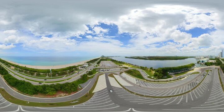 360 drone video Miami Beach Haulover Park 2026