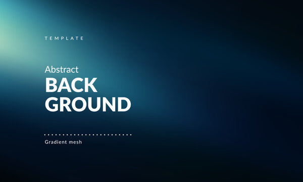 Dark Abstract Color Gradient Background. A Soft Light Glow on Dark Blue. Backdrop for Branding, Web, Covers, Ad Banners, Presentations, Posters, Digital Design or Graphics. Vector image