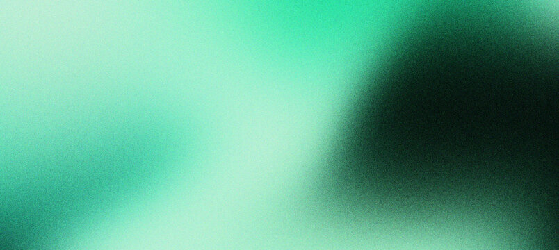 Emerald green gradient background with grainy texture, abstract teal blurred backdrop for modern web design, soft mint and dark forest green aesthetic wallpaper for creative digital media.