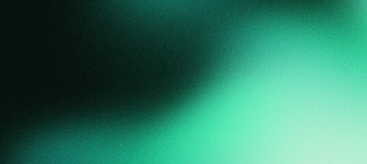 Obraz premium Emerald green gradient background with grainy texture, dark teal abstract blur wallpaper for digital art, moody forest green soft focus backdrop for modern web design and social media posts.