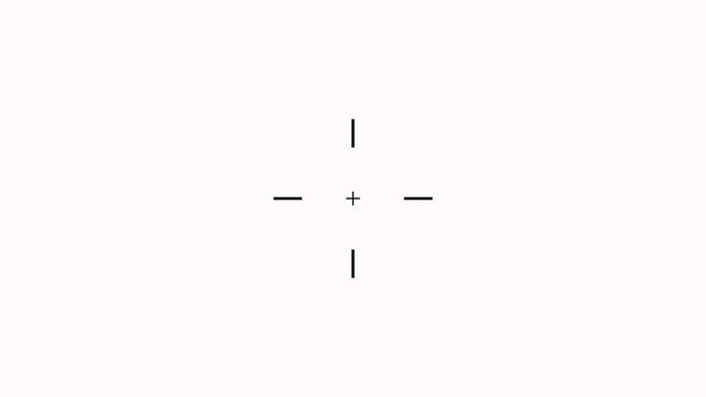 Crosshair target icon for focus concept animation on white background. Military target icon animation. Gun pointer and shouting concept. Crosshair, gun aim, sniper target concept with alpha channel