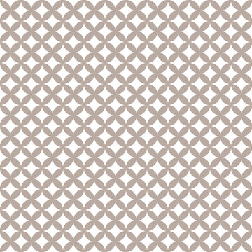 Seamless Hexagon Pattern in Green and Beige Tones