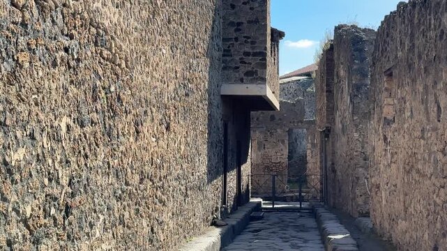 Exterior of the Brothel in Pompeii Ancient Roman Building
