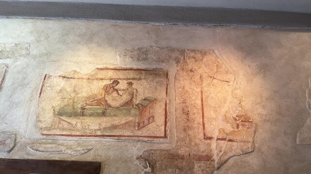 Brothel Frescoes in Pompeii Ancient Erotic Wall Paintings