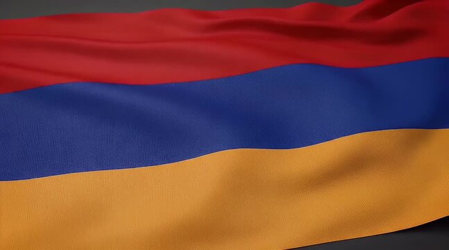 Close-up of vibrant national flag waving in the wind