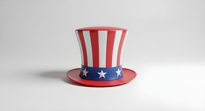 Patriotic uncle sam top hat for 4th of july and american holidays